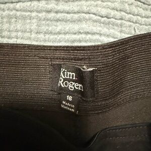 Kim Rogers Black Skirt or Pants with Elastic Waistband